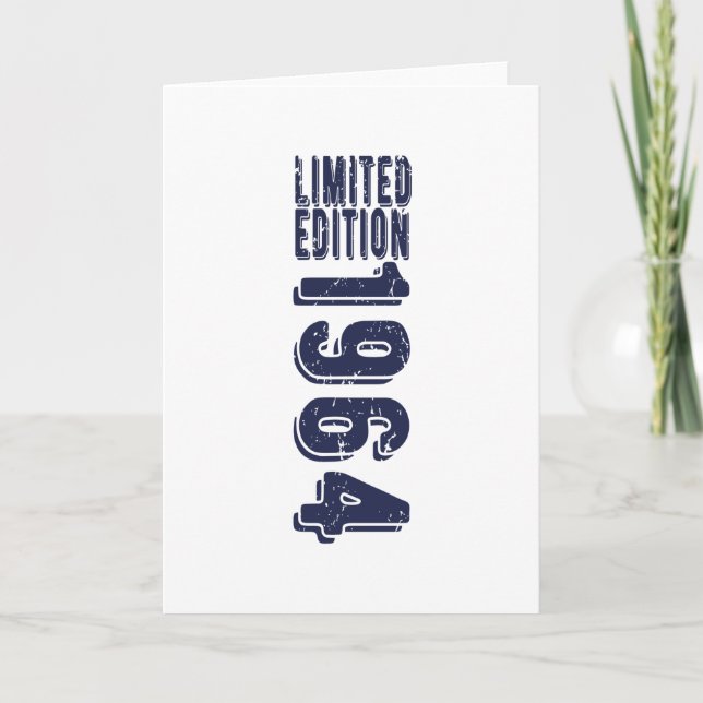 Cartão Nascer De Aniversário Na Edição Limitada De 1964 (Frente)