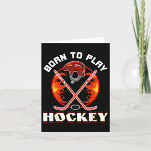 Cartão Nascer De Jogar Hockey Com Amor Engraçado Com Espo