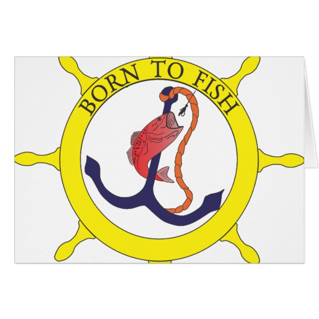 Cartão Nascer de peixe (Frente Horizontal)