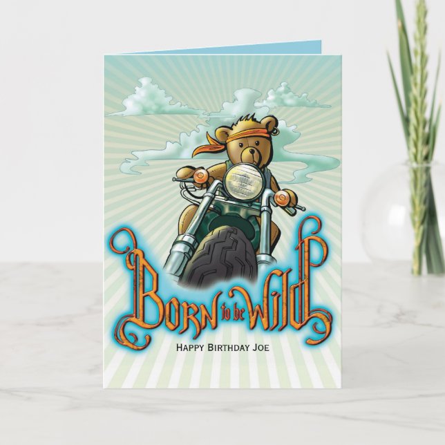 Cartão Nascer de ser selvagem (Frente)