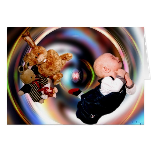 Cartão nascer do bebê! (Frente Horizontal)