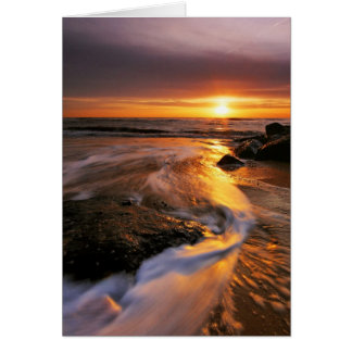 Cartão Nascer do sol 6. da praia de Southwold
