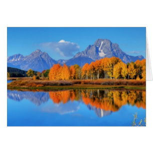 Cartão Nascer do sol da curvatura de Oxbow