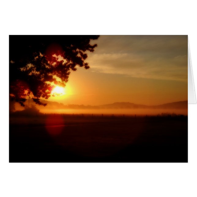 Cartão Nascer do sol de Kentucky (Frente Horizontal)