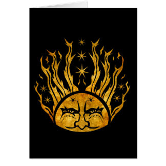 Cartão Nascer do sol dourado