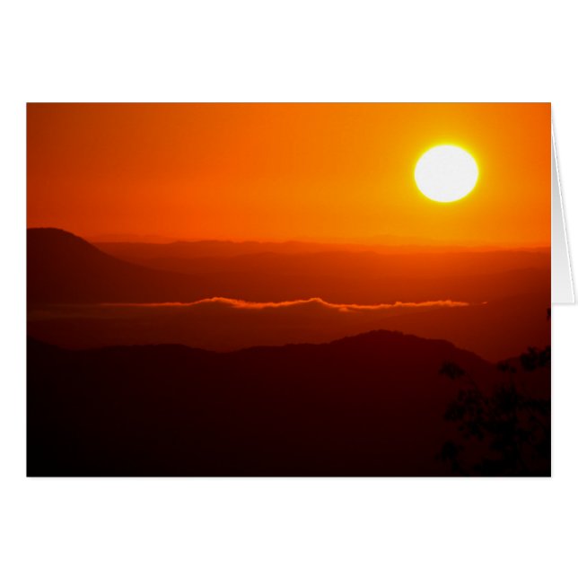 Cartão Nascer do sol nas montanhas de Cumberland (Frente Horizontal)
