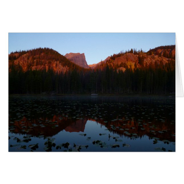 Cartão Nascer do sol no lago I de Ninfh (Frente Horizontal)