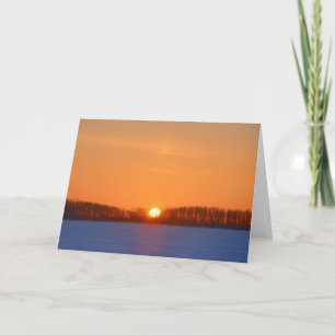 Cartão Nascer do sol sobre a pradaria   Manitoba, Canadá
