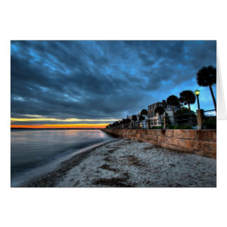 Cartão Nascer do sol tormentoso da bateria