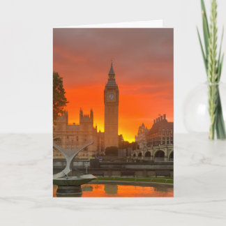 Cartão Nascer e Pôr do Sol em Londres