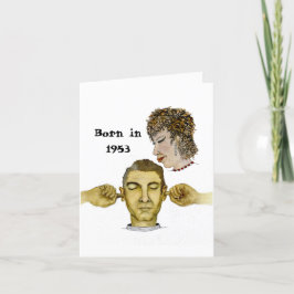 Cartão Nascer em 1953 Fatos de diversão de aniversário