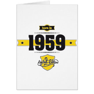 Cartão nascer em 1959 (choco&yellow)