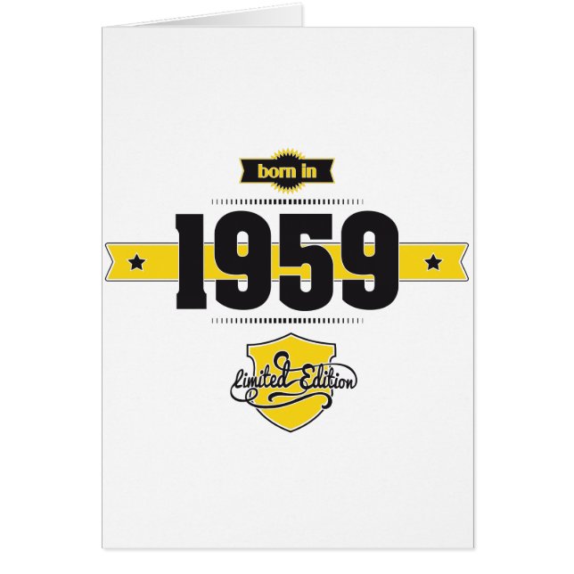 Cartão nascer em 1959 (choco&yellow) (Frente)