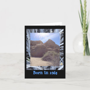 Cartão Nascer em 1963 Fatos de diversão de aniversário