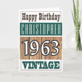 Cartão Nascer em 1963 - Saudações