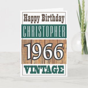 Cartão Nascer em 1966 - Saudações