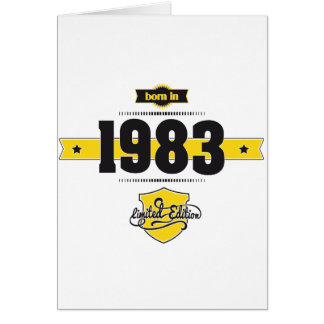 Cartão nascer em 1983 (choco&yellow)