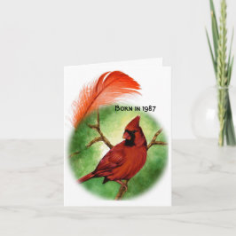Cartão Nascer em 1987 Fatos Divertidos de Aniversário