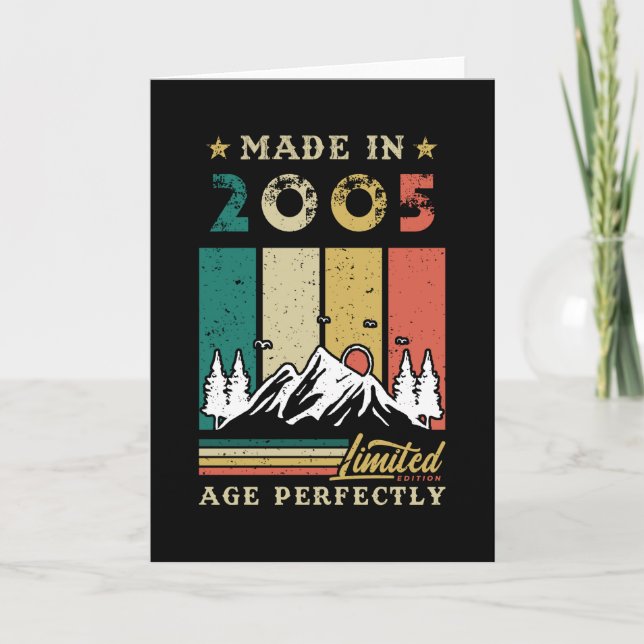 Cartão Nascer No Aniversário De 2005 (Frente)