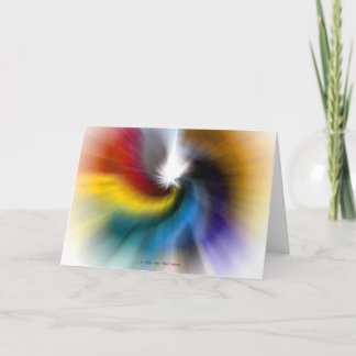 Cartão nascer-Novamente Arco-Íris