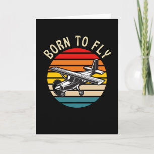 Cartão Nascer Para Voar De Avião Piloto Engraçado