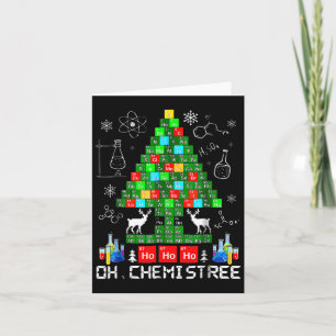 Cartão Nascer Quimistree Engraçado Ciência Engraçada Árvo