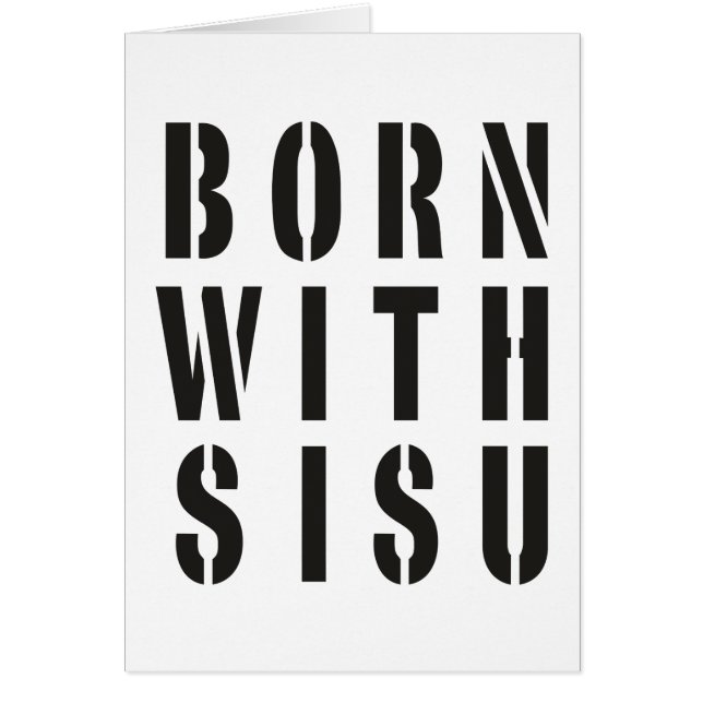 Cartão Nascido Com Sisu (Frente)