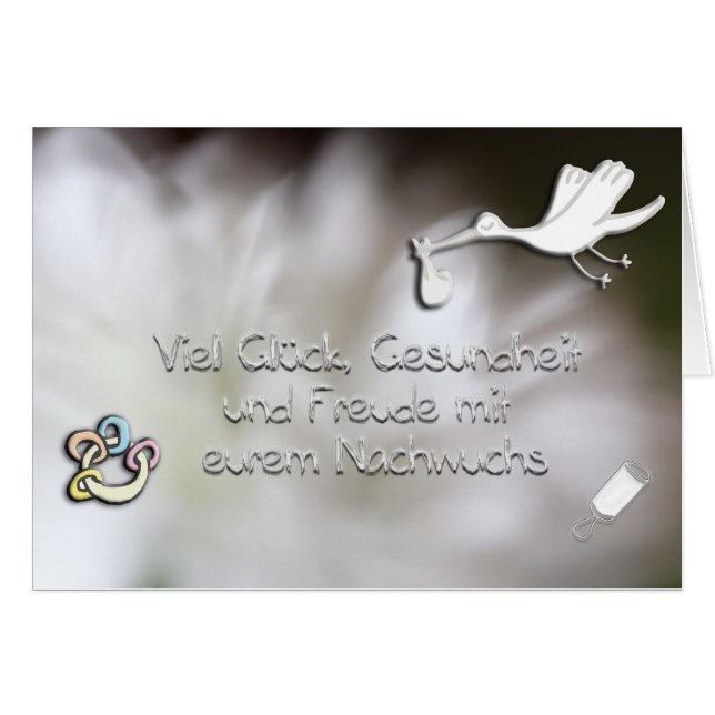 Cartão Nascimento (Frente Horizontal)