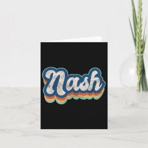 Cartão Nash Primeiro Nome Menino Estilo Vintage Anos 70 8