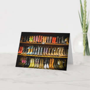 Cartão Nashville Cowboy Boots Greeting Card