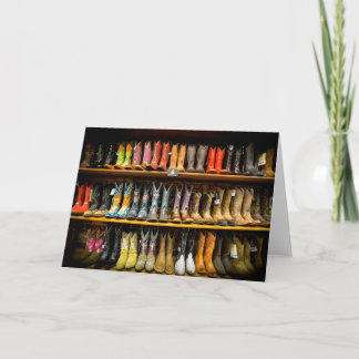 Cartão Nashville Cowboy Boots Greeting Card