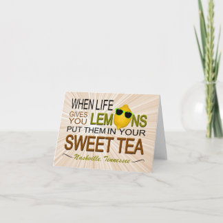 Cartão Nashville Lemons Note Card, envelopes included