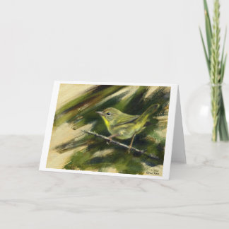 Cartão Nashville Warbler greeting card