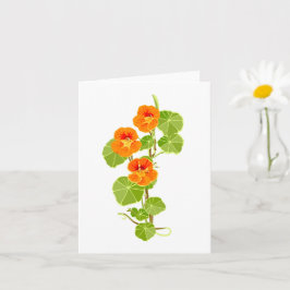 Cartão Nasturtium Nostalgic