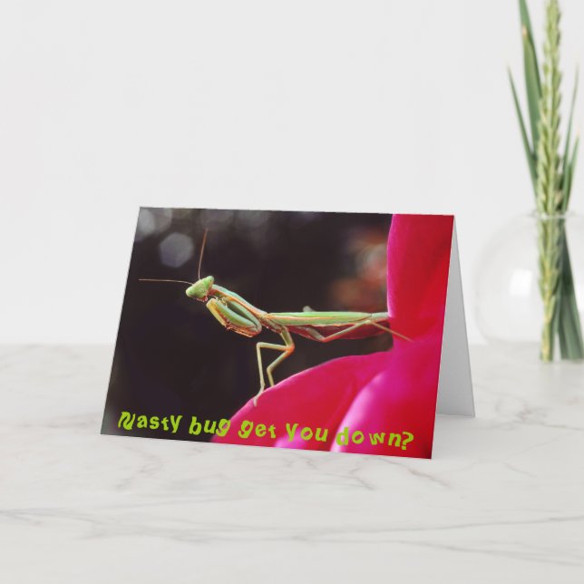Cartão  Nasty bug get you down? (Frente)