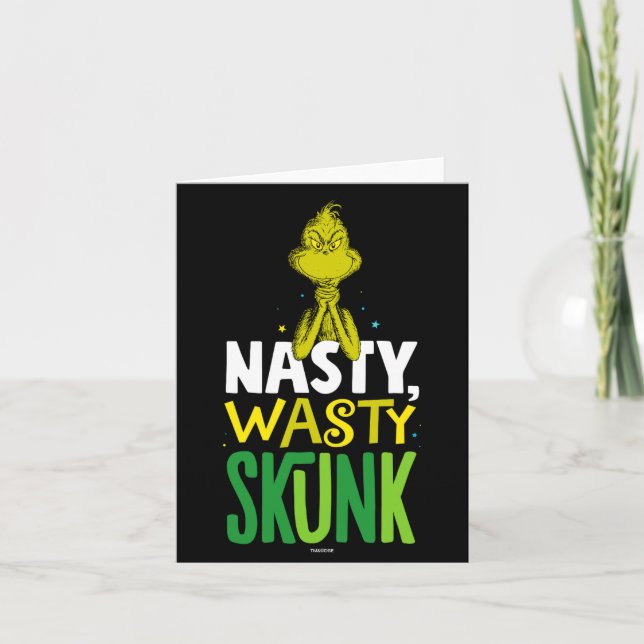 Cartão Nasty Wasty Skunk  (Frente)