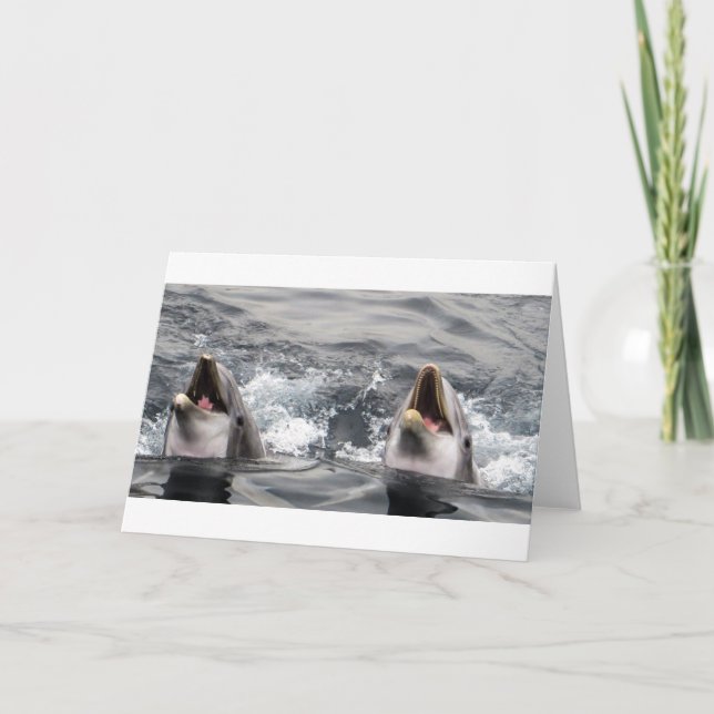 Cartão natação da Vida Aquática da  tropical com água de  (Frente)