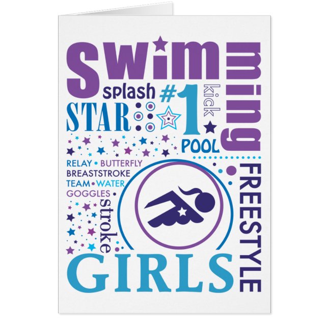 Cartão Natação de Bourne (Frente)