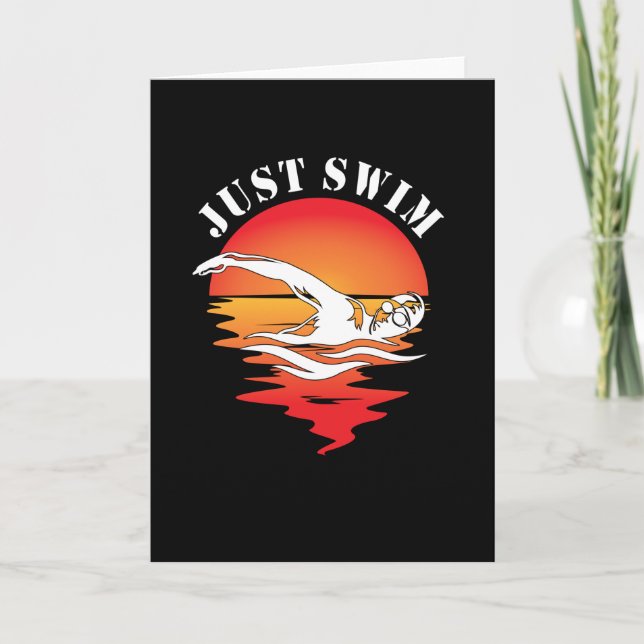 Cartão Natação livre para nadador (Frente)