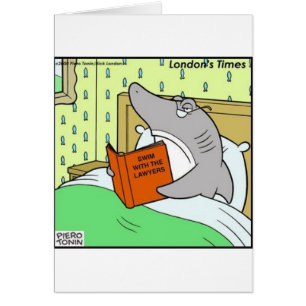 Cartão Natação W/Os Advogados Camisetas Engraçadas Oferta