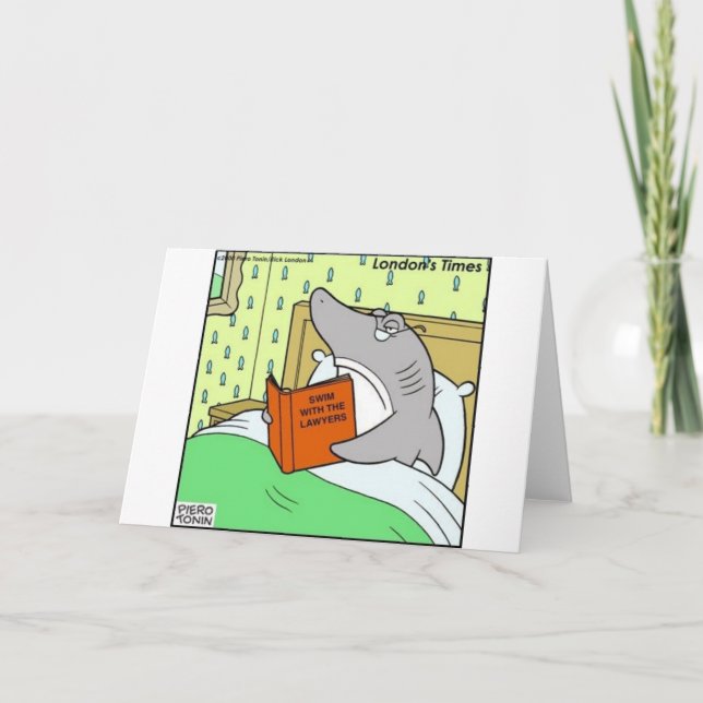 Cartão Natação W/Os Advogados Camisetas Engraçadas Oferta (Frente)