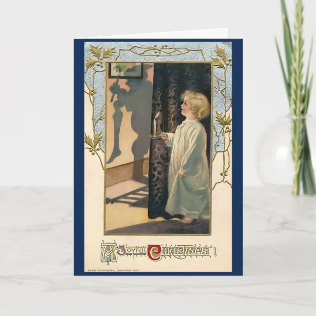 Cartão Natais vintages Feriado Retroativo 1940s (Frente)