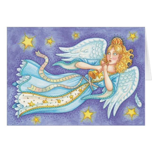 Cartão Natais vintages Obrigado (Frente horizontal)