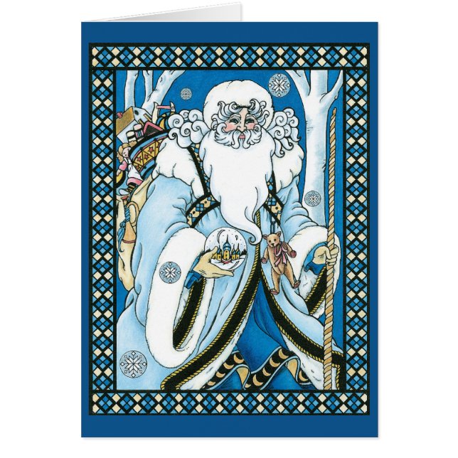 Cartão Natais vintages Obrigado (Frente)