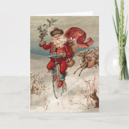 Cartão Natais vintages Yule Holiday