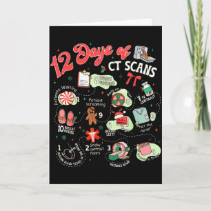 Cartão Natal 12 Dias De Tecnólogo Ct Scan Radiologia