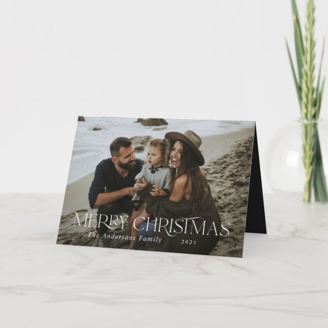 Cartão Natal 1 Fotobotânico floral rebatível (Frente)