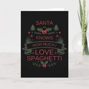 Cartão Natal 2025 Espaghetti Shirt Humor For Comfort F