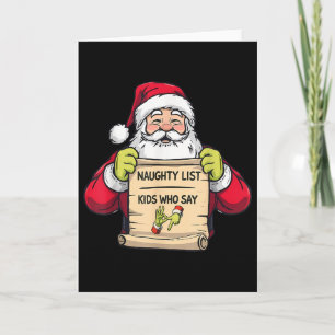Cartão Natal 67 Divertido Papai Noel 67 Seis Sete 6 7 Mem