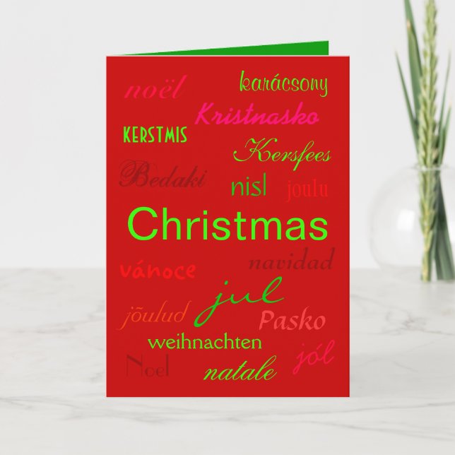 Cartão "Natal À Volta Do Mundo III" (Frente)